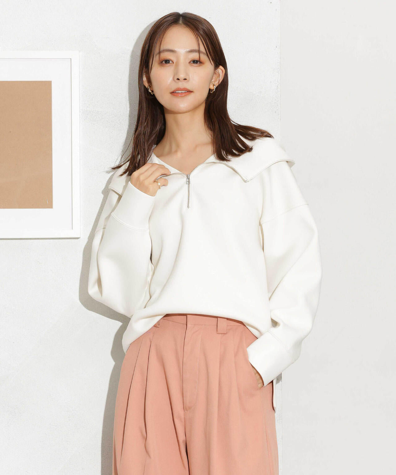 ダンボールハーフジップドルマンパーカー(セットアップ可) 6693223305