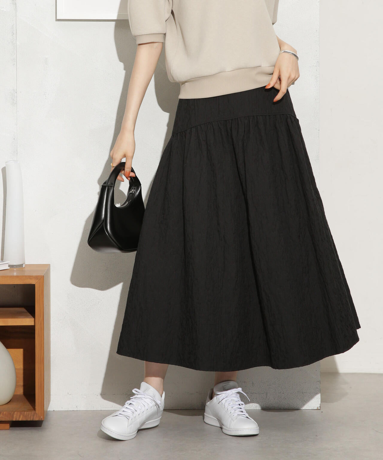 ふくれジャガードボリュームギャザースカート 6693230310