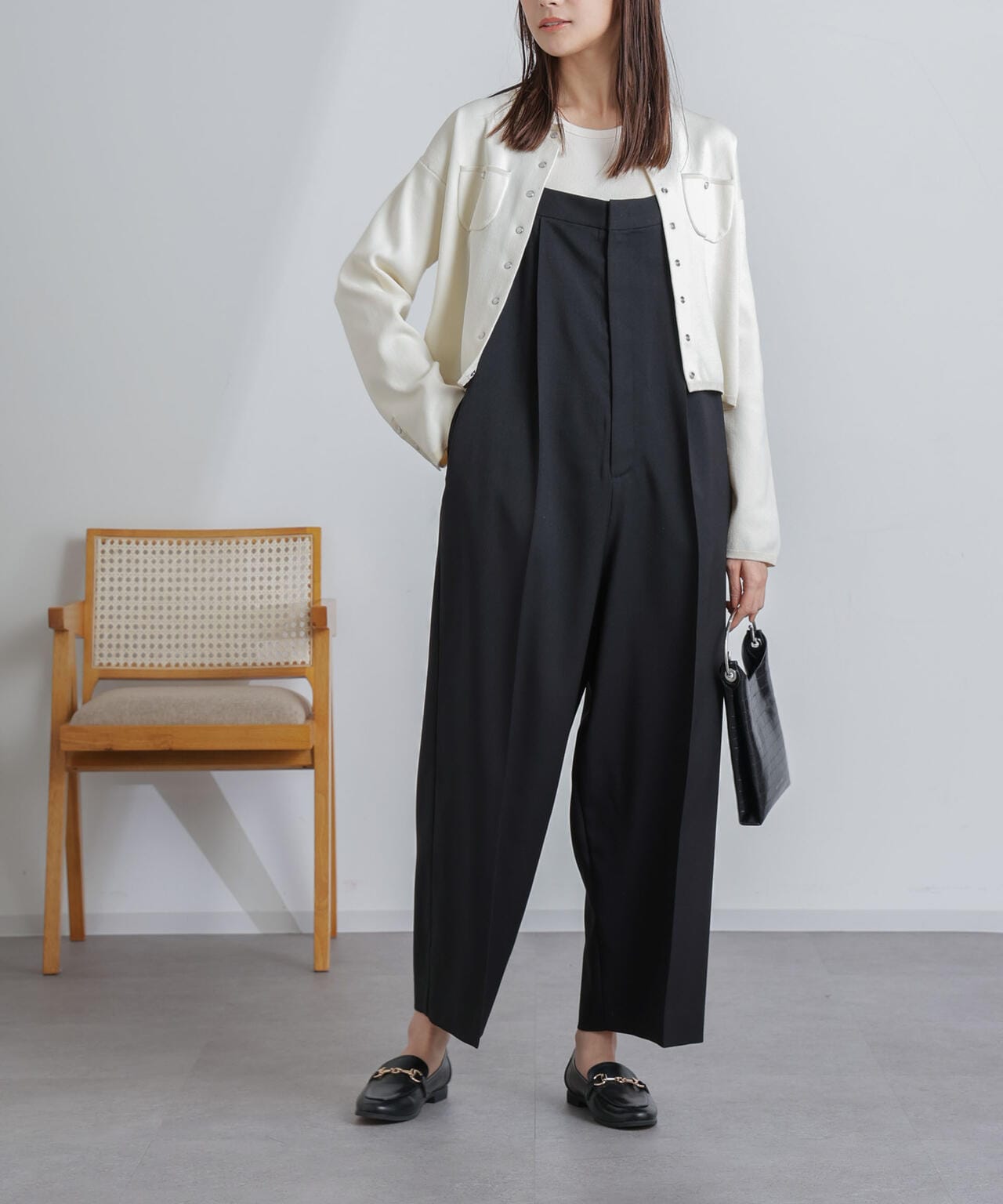 ハイウエストサロペットパンツ 6694119302