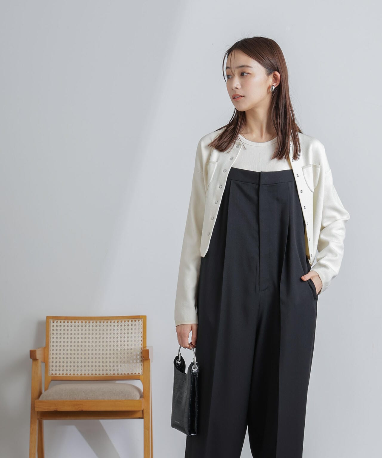 ハイウエストサロペットパンツ 6694119302