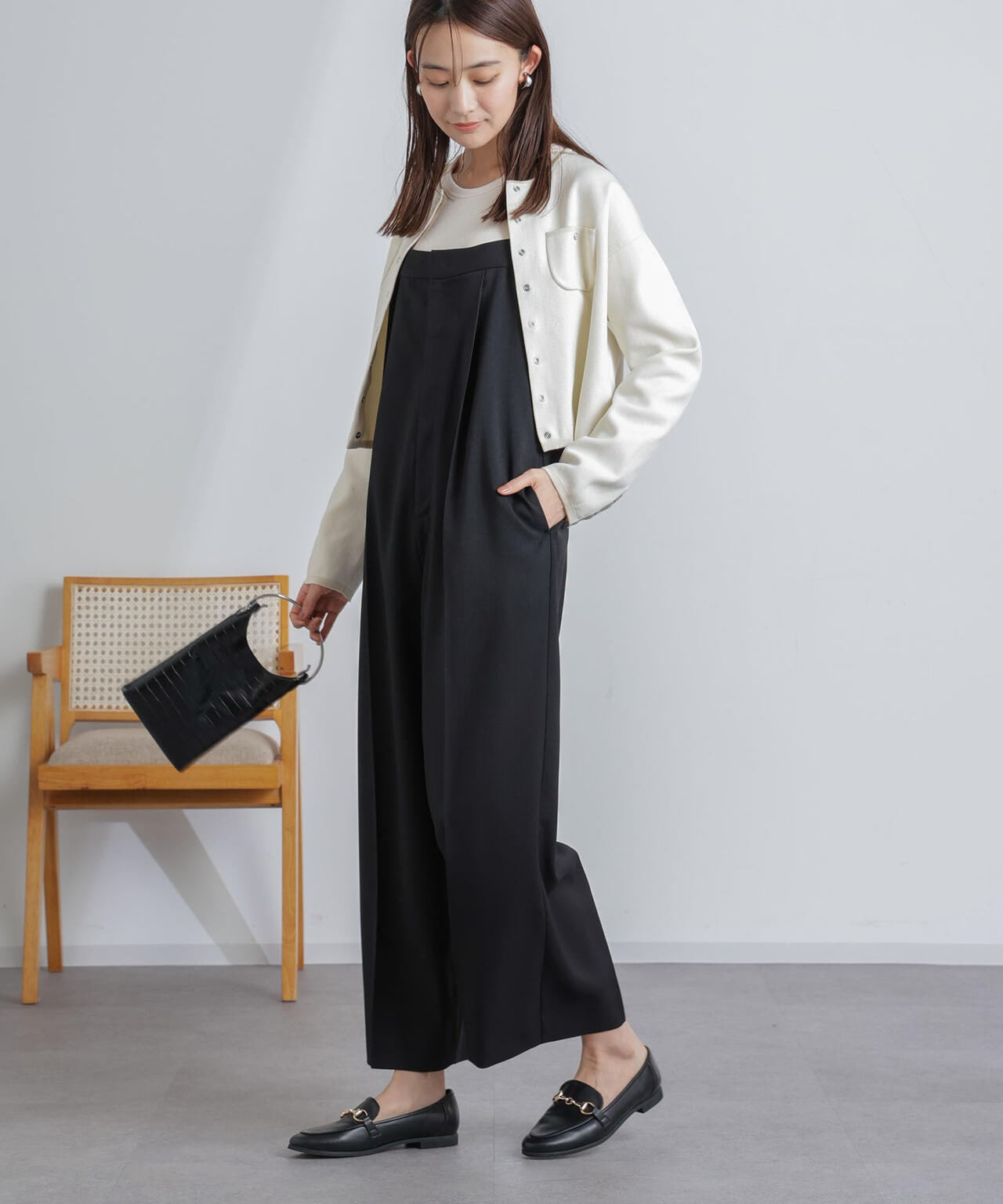 ハイウエストサロペットパンツ 6694119302