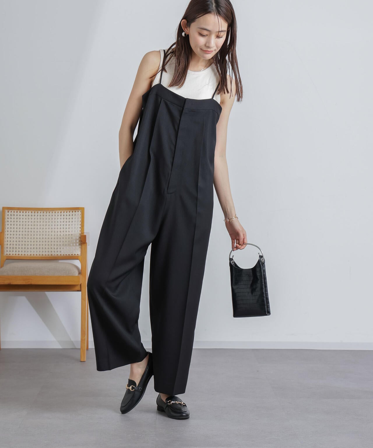 ハイウエストサロペットパンツ 6694119302