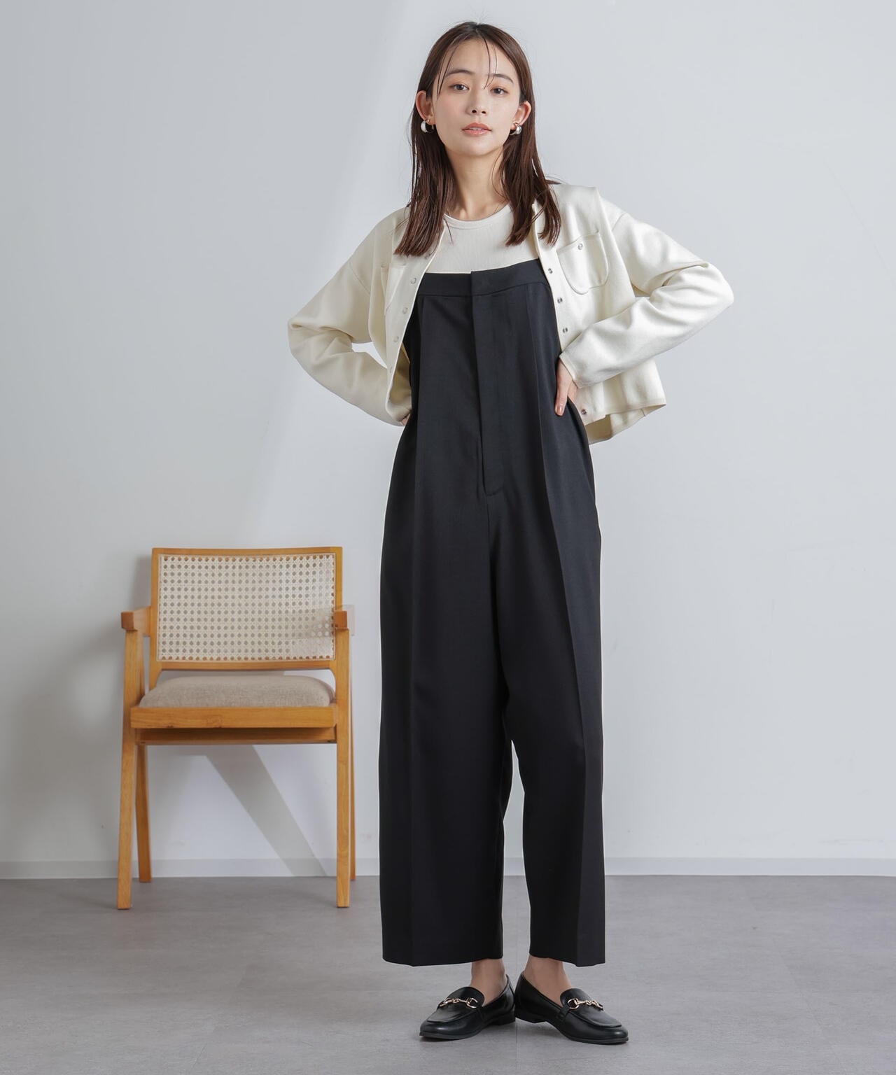 ハイウエストサロペットパンツ 6694119302
