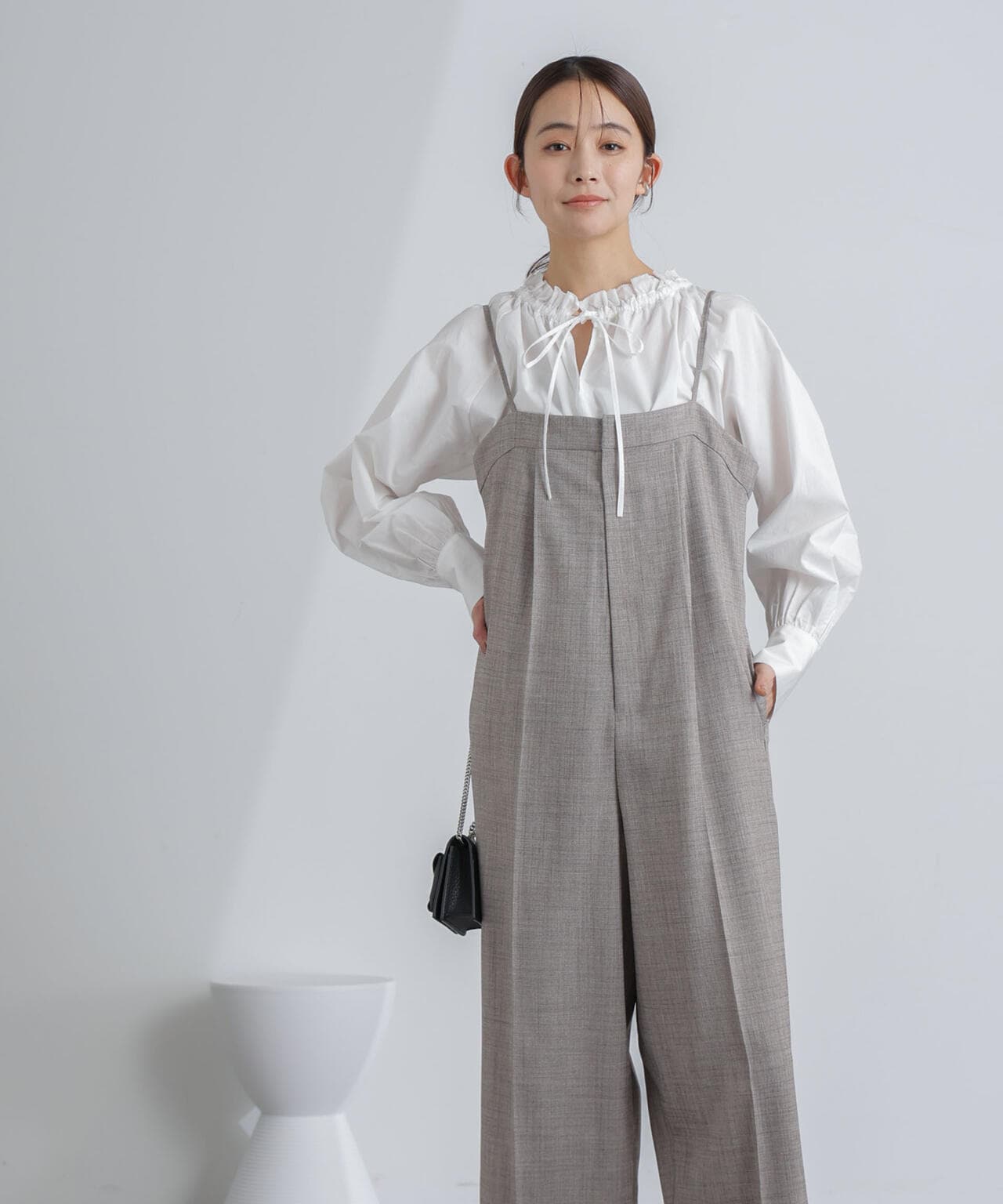 ハイウエストサロペットパンツ 6694119302