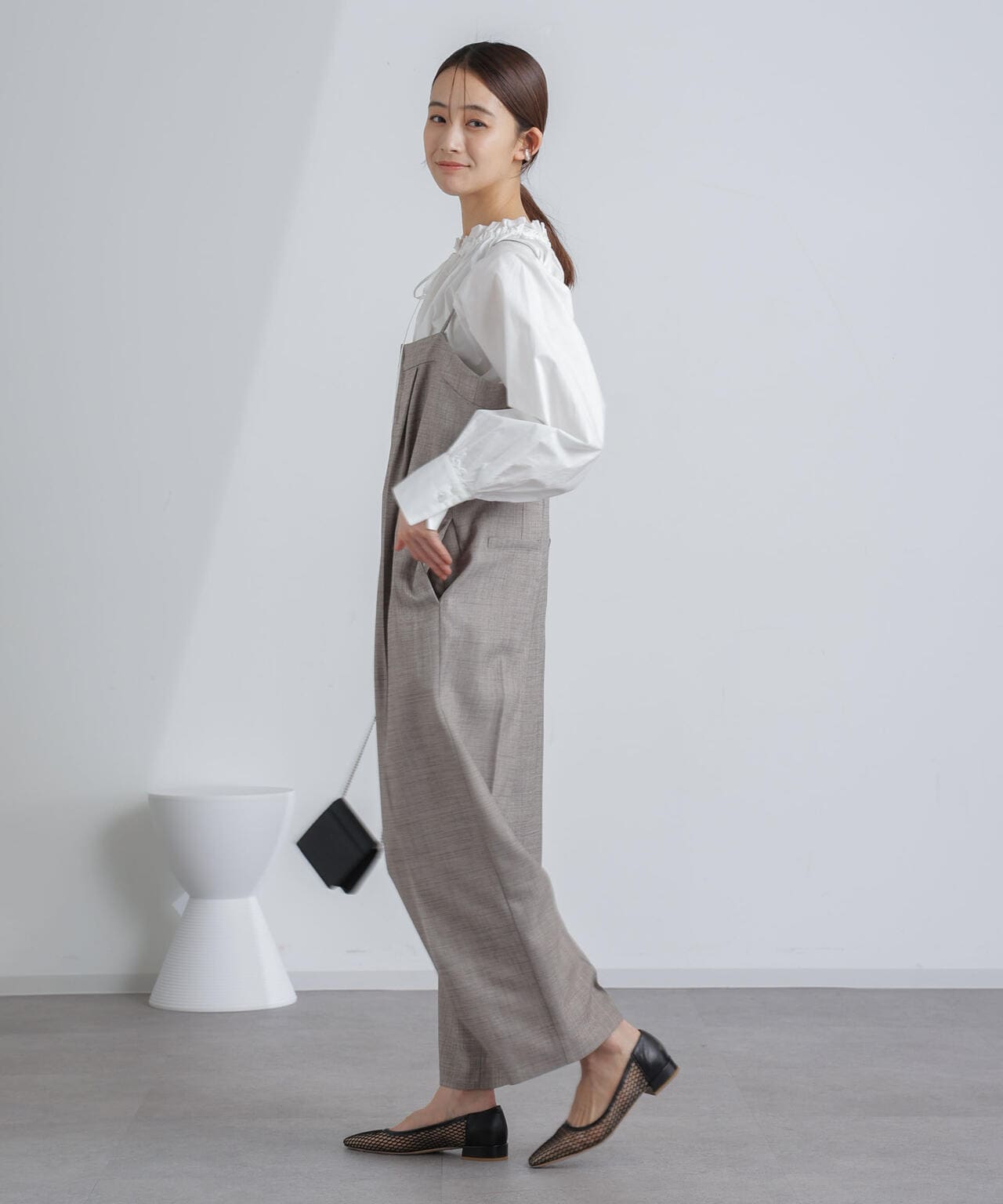 ハイウエストサロペットパンツ 6694119302