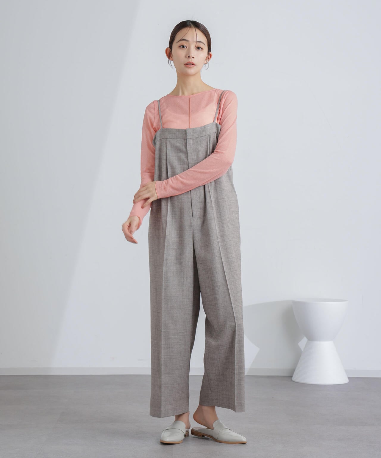 ハイウエストサロペットパンツ 6694119302