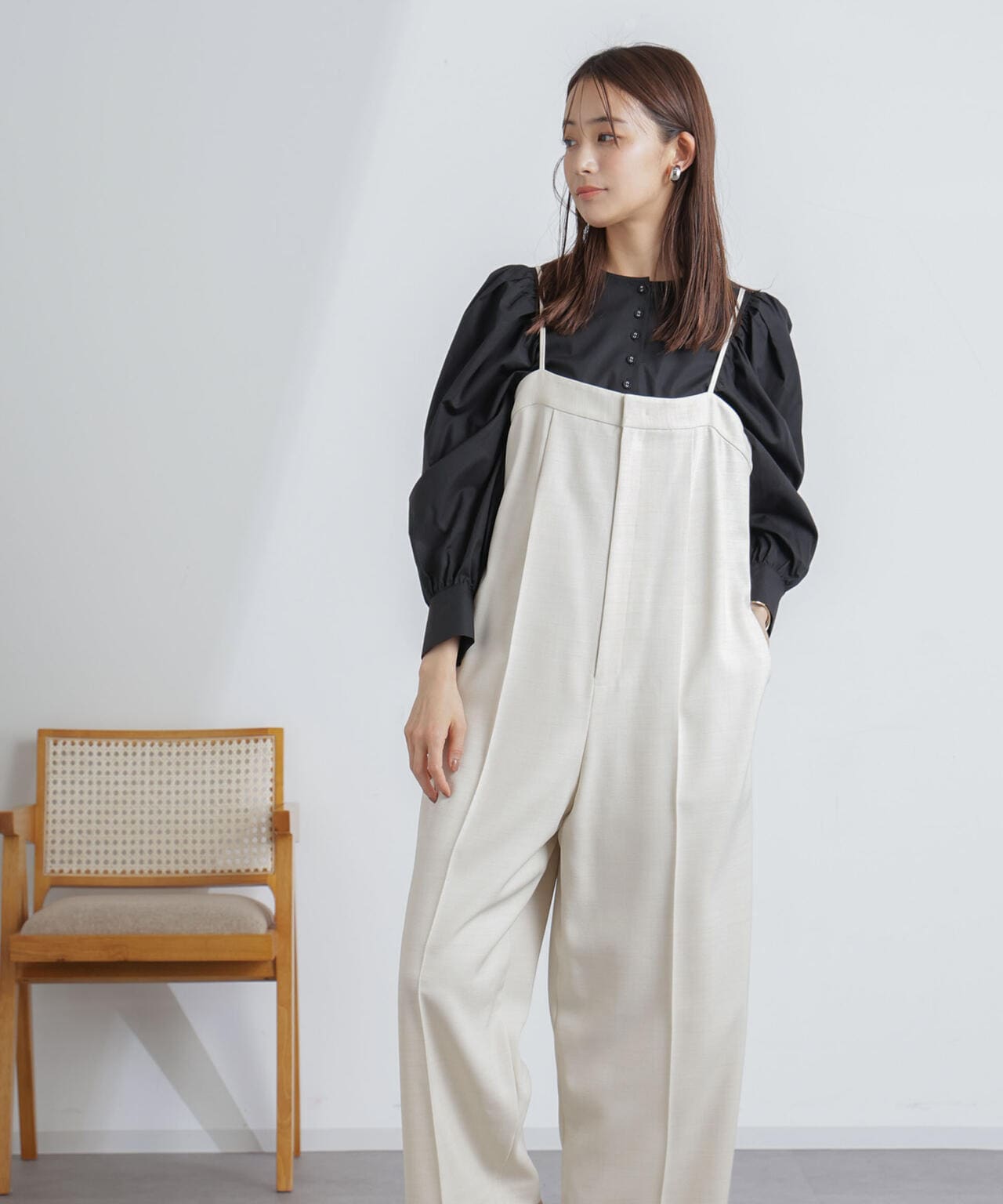 ハイウエストサロペットパンツ 6694119302