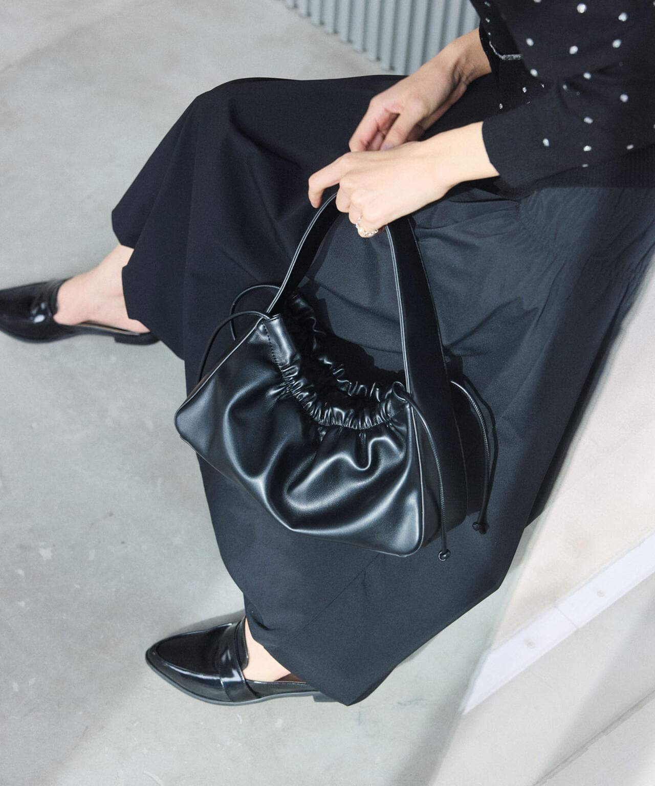 ギャザーハンドルバッグ 6694132300