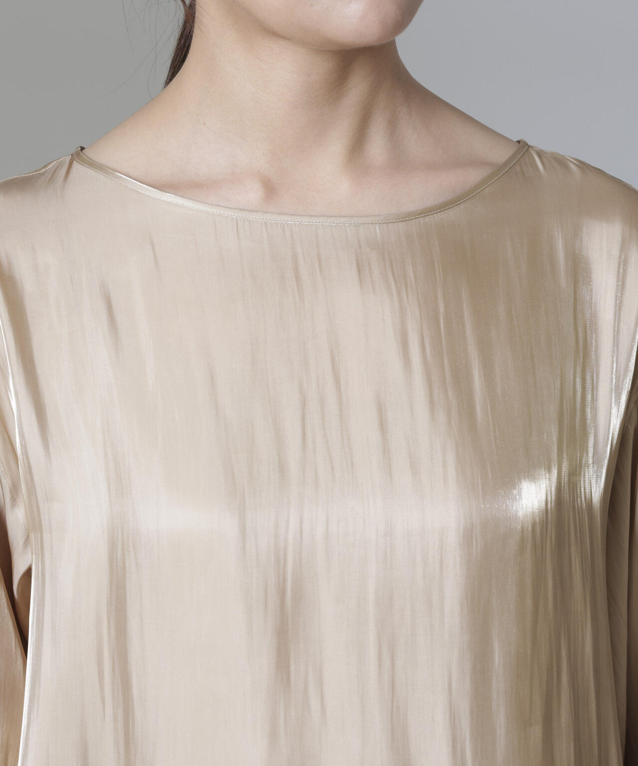 ブライトシアーギャザーブラウス 6694220305