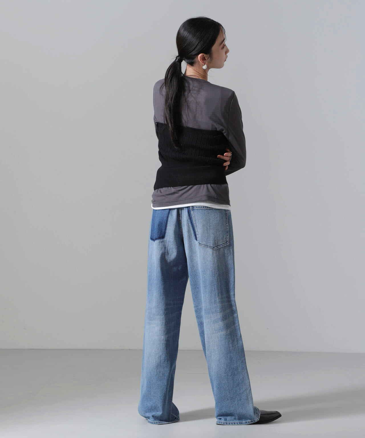 2WAYリブニットベアトップビスチェ 6694222311