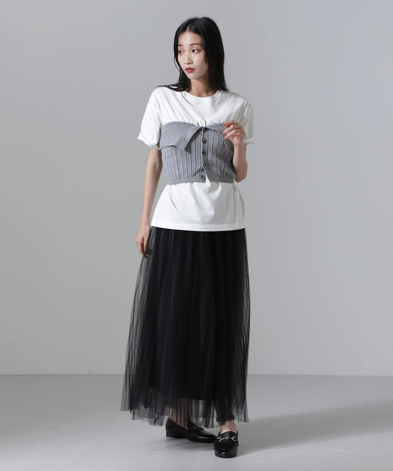 2WAYリブニットベアトップビスチェ 6694222311