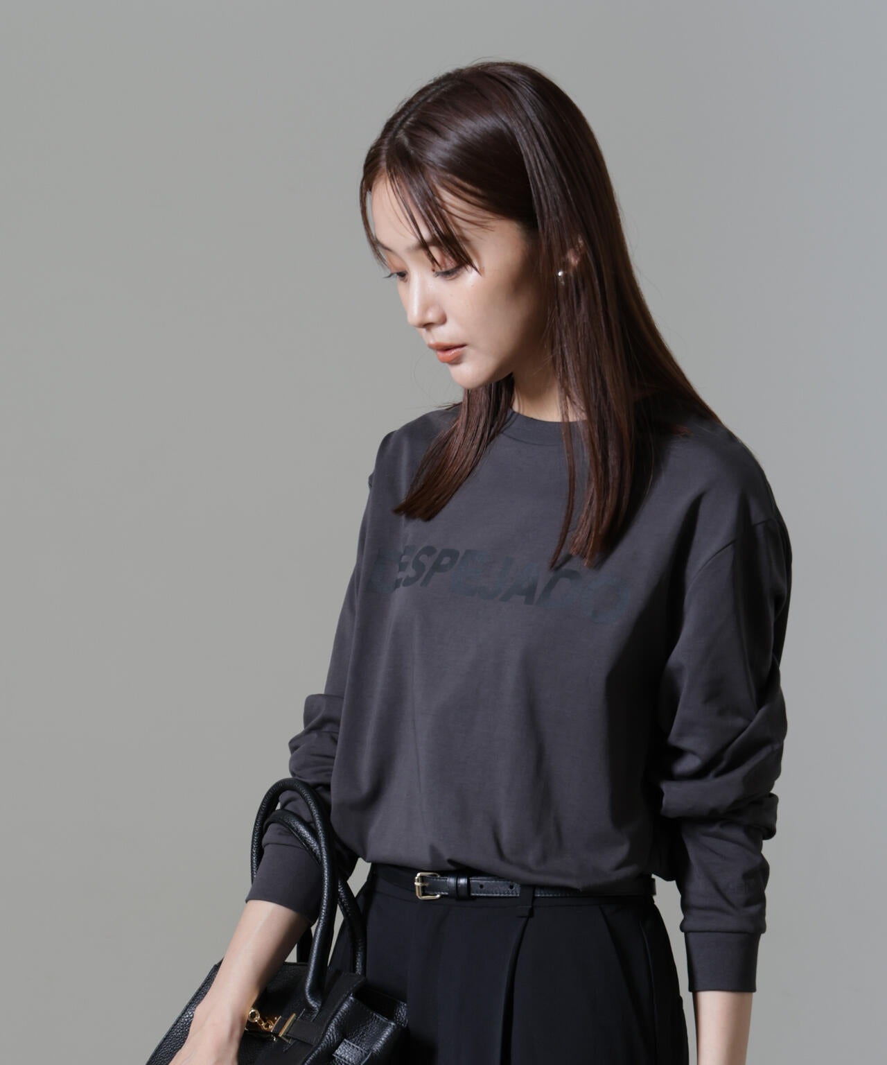 レタードロゴプリントロングスリーブTシャツ 6694223307