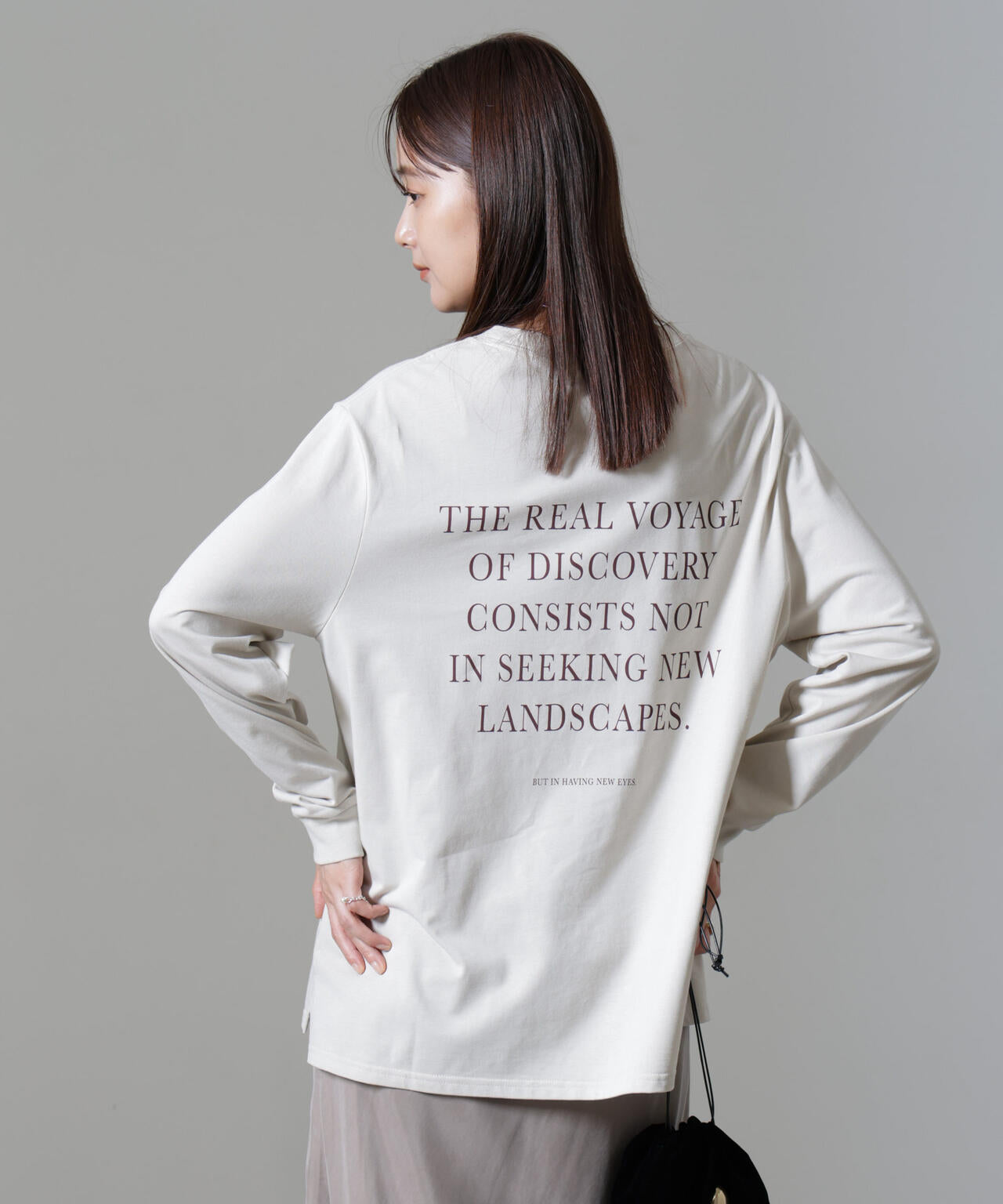 レタードロゴプリントロングスリーブTシャツ 6694223307
