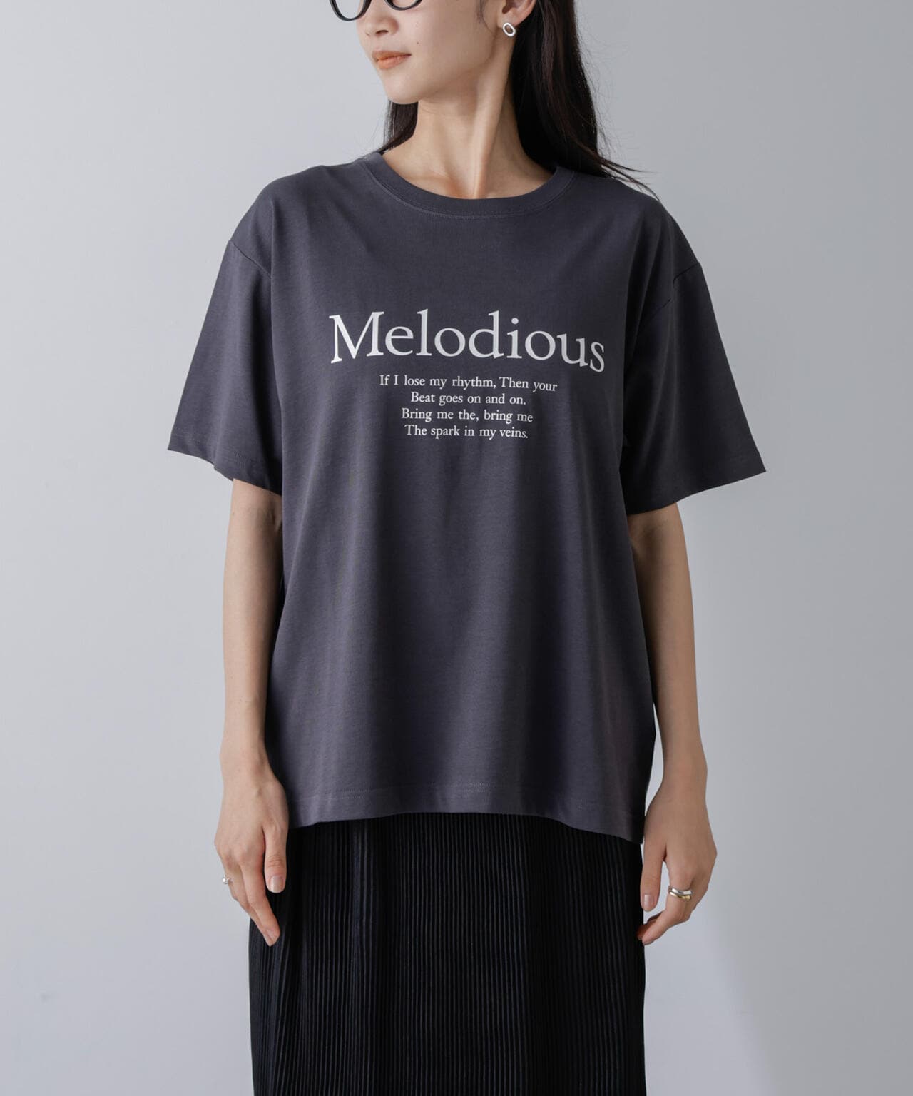 レタードグラフィックTシャツ 6694224304