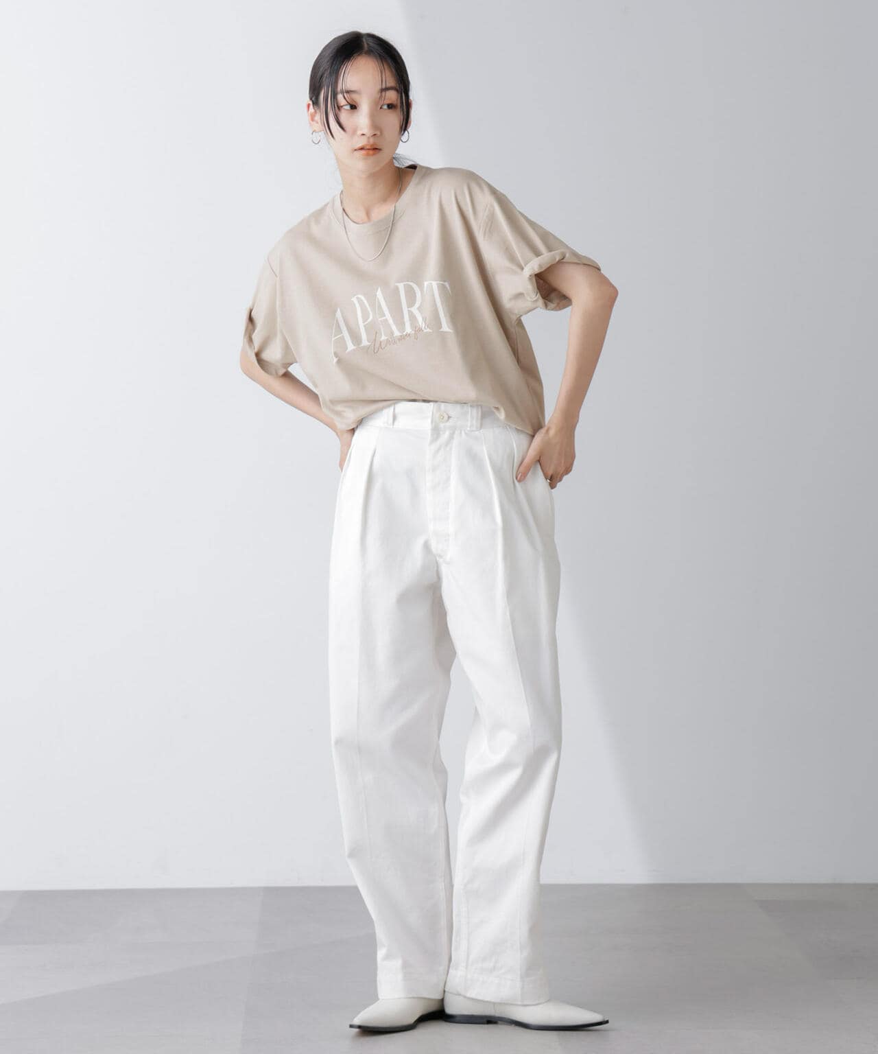 レタードグラフィックTシャツ 6694224304