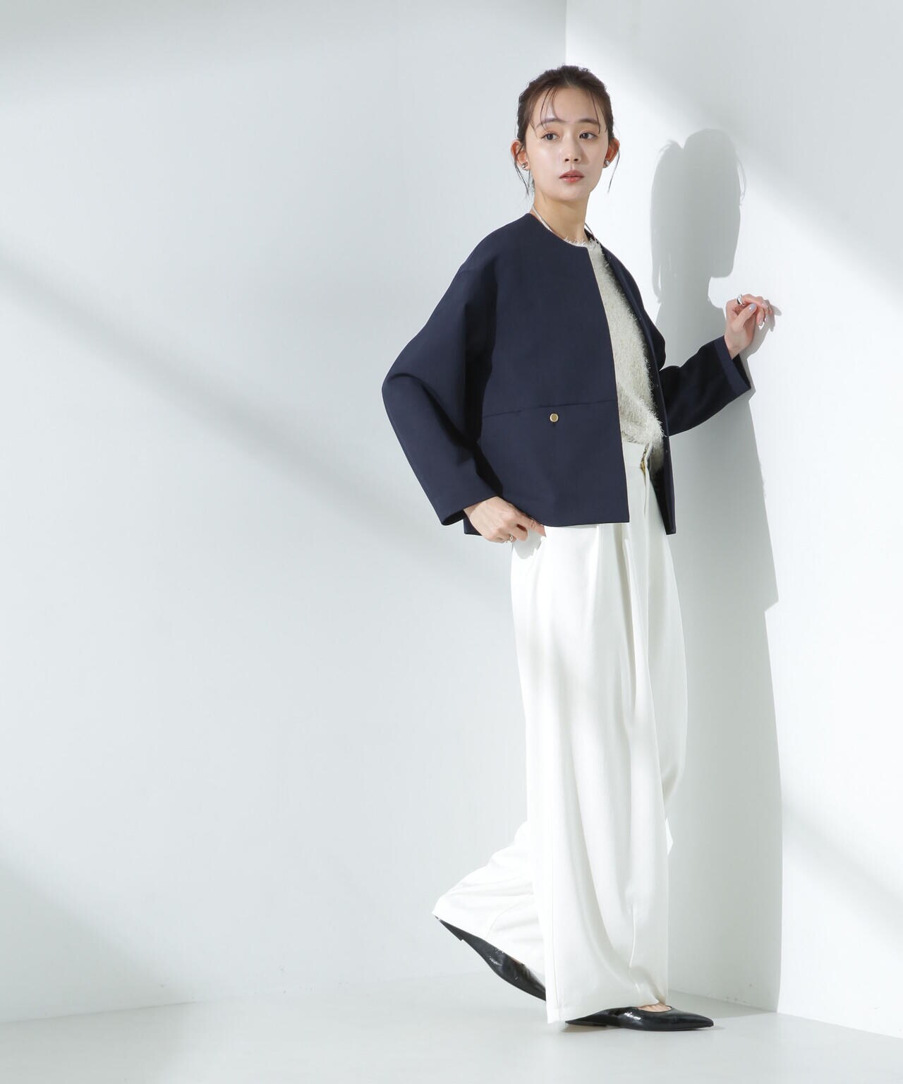 デイリーファンクション ノーカラージャケット(セットアップ可) 6695116303