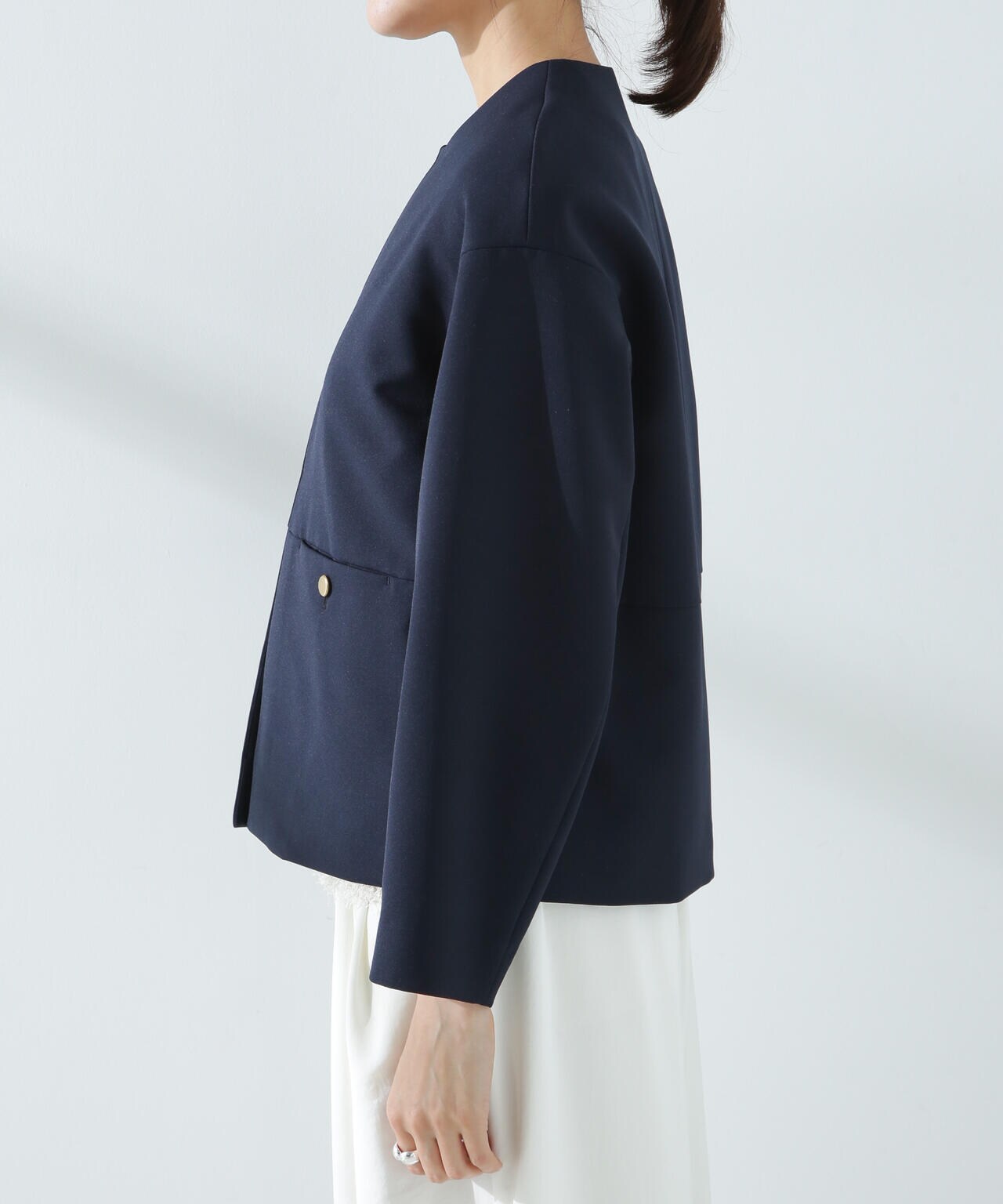 デイリーファンクション ノーカラージャケット(セットアップ可) 6695116303