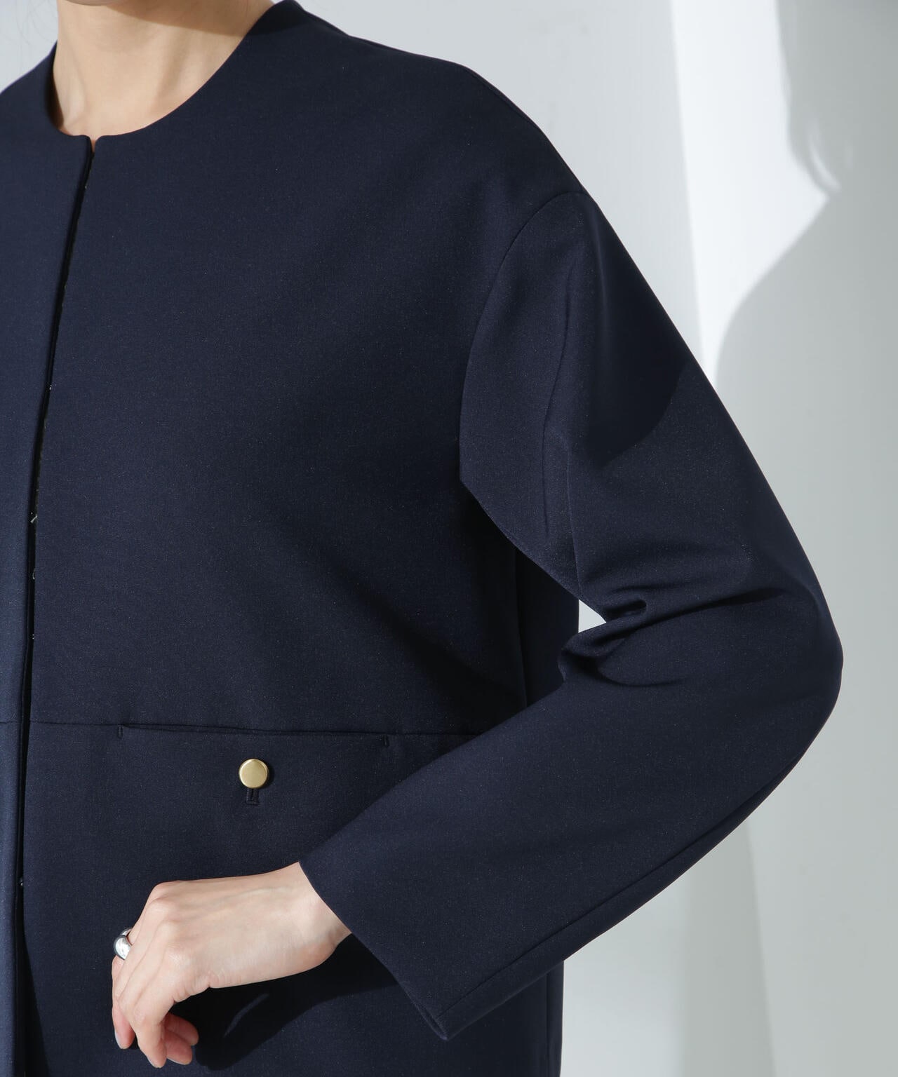 デイリーファンクション ノーカラージャケット(セットアップ可) 6695116303