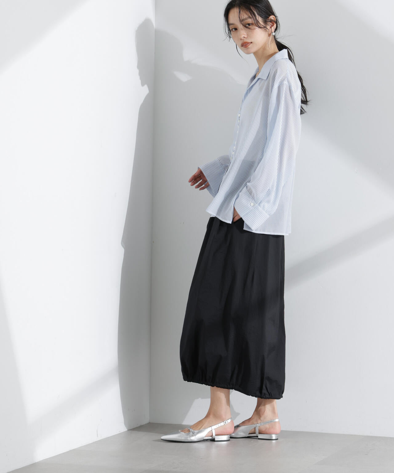 ナイロンワッシャードロストロングスカート 6695130310