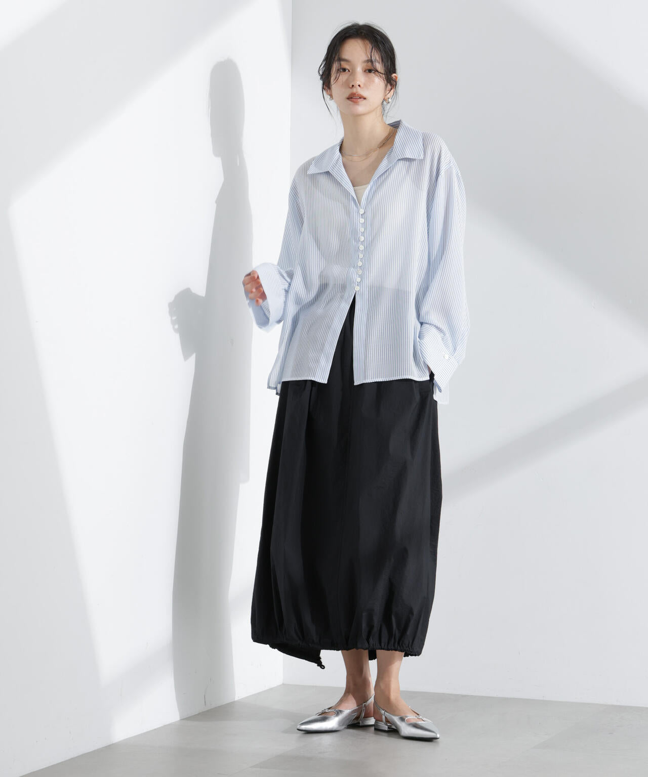 ナイロンワッシャードロストロングスカート 6695130310