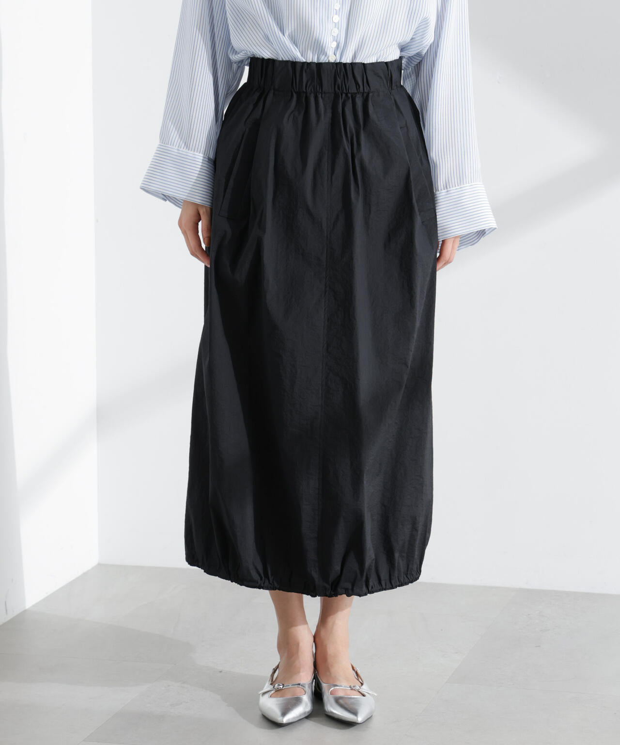 ナイロンワッシャードロストロングスカート 6695130310