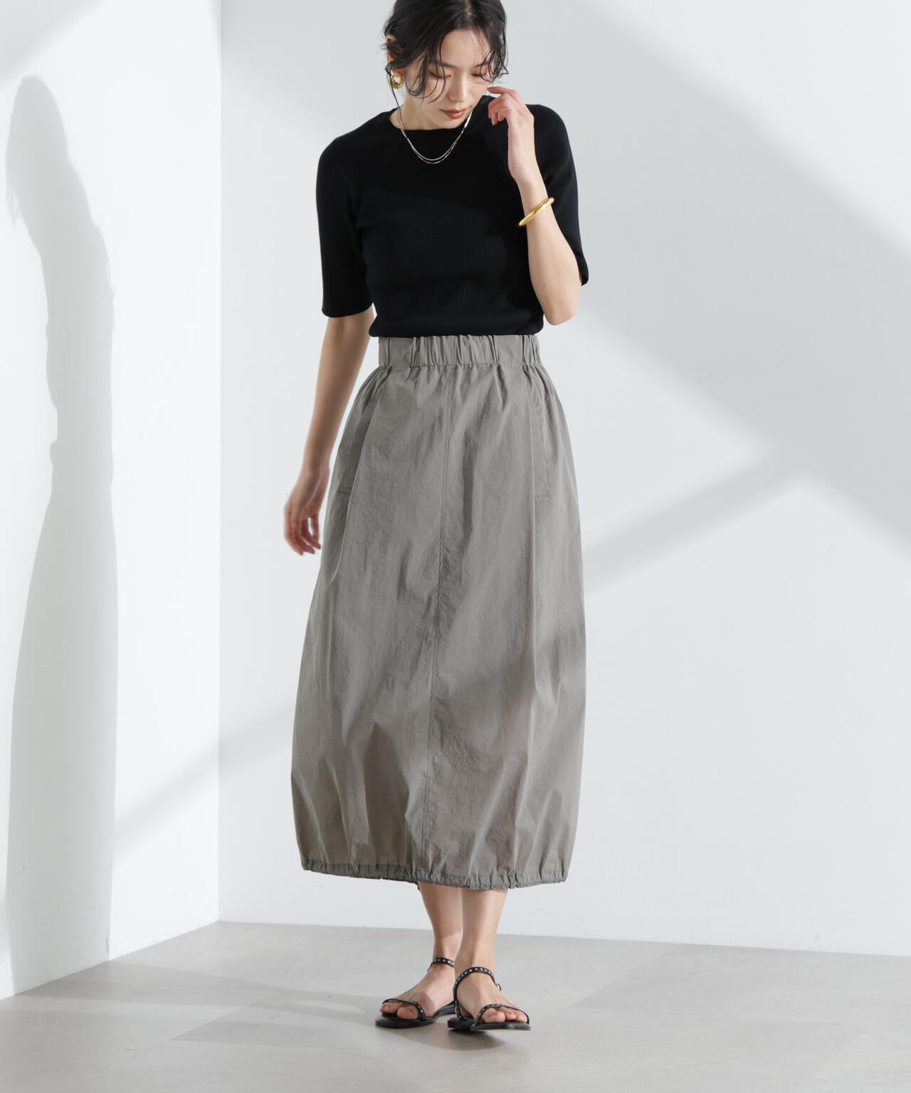 ナイロンワッシャードロストロングスカート 6695130310