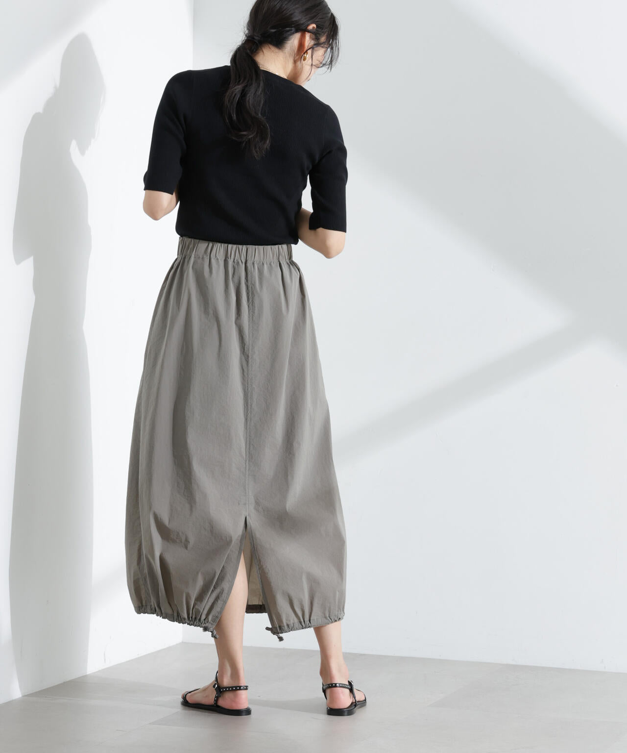 ナイロンワッシャードロストロングスカート 6695130310