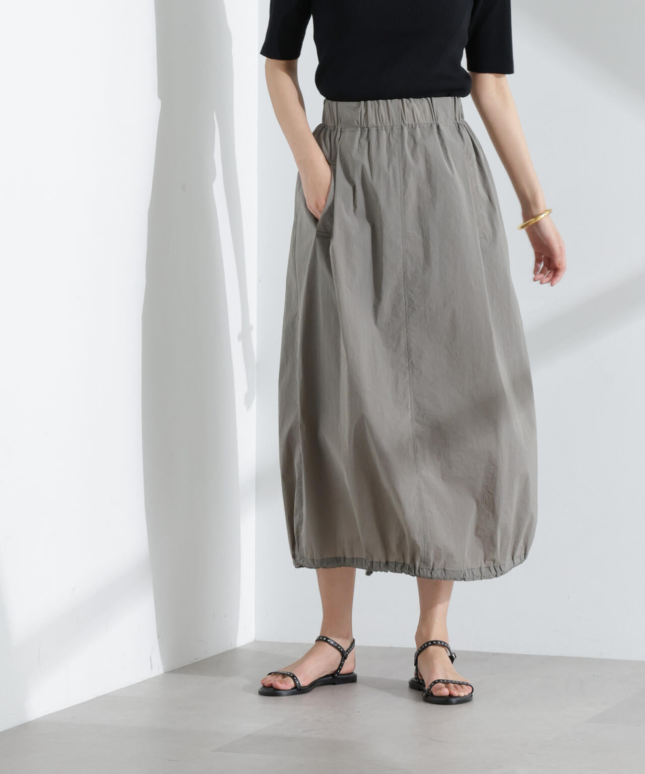 ナイロンワッシャードロストロングスカート 6695130310