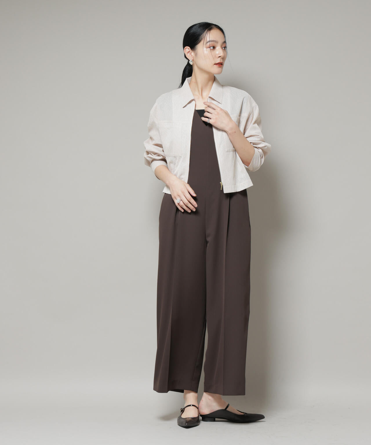 レースボンディングシャツブルゾン 6695216306