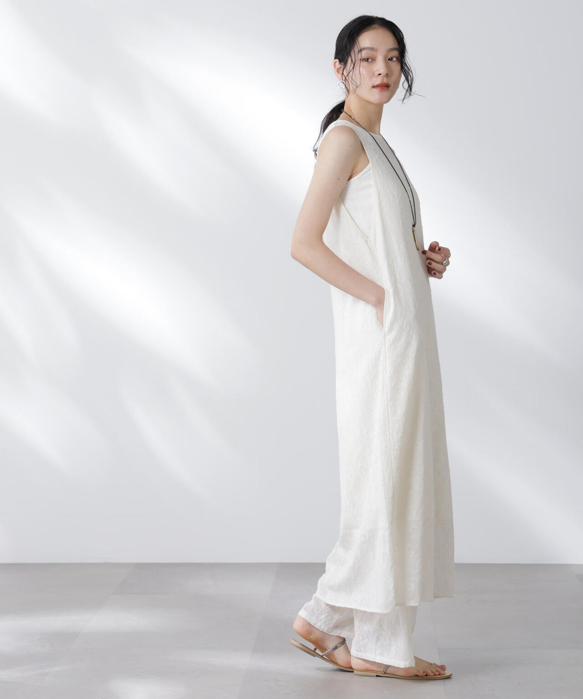 made in india カットワークジャカードワンピース(セットアップ可) 6695219300