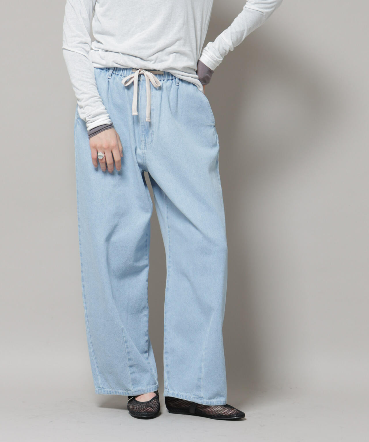 ドロストデニムパンツ(セットアップ可) 6695227308