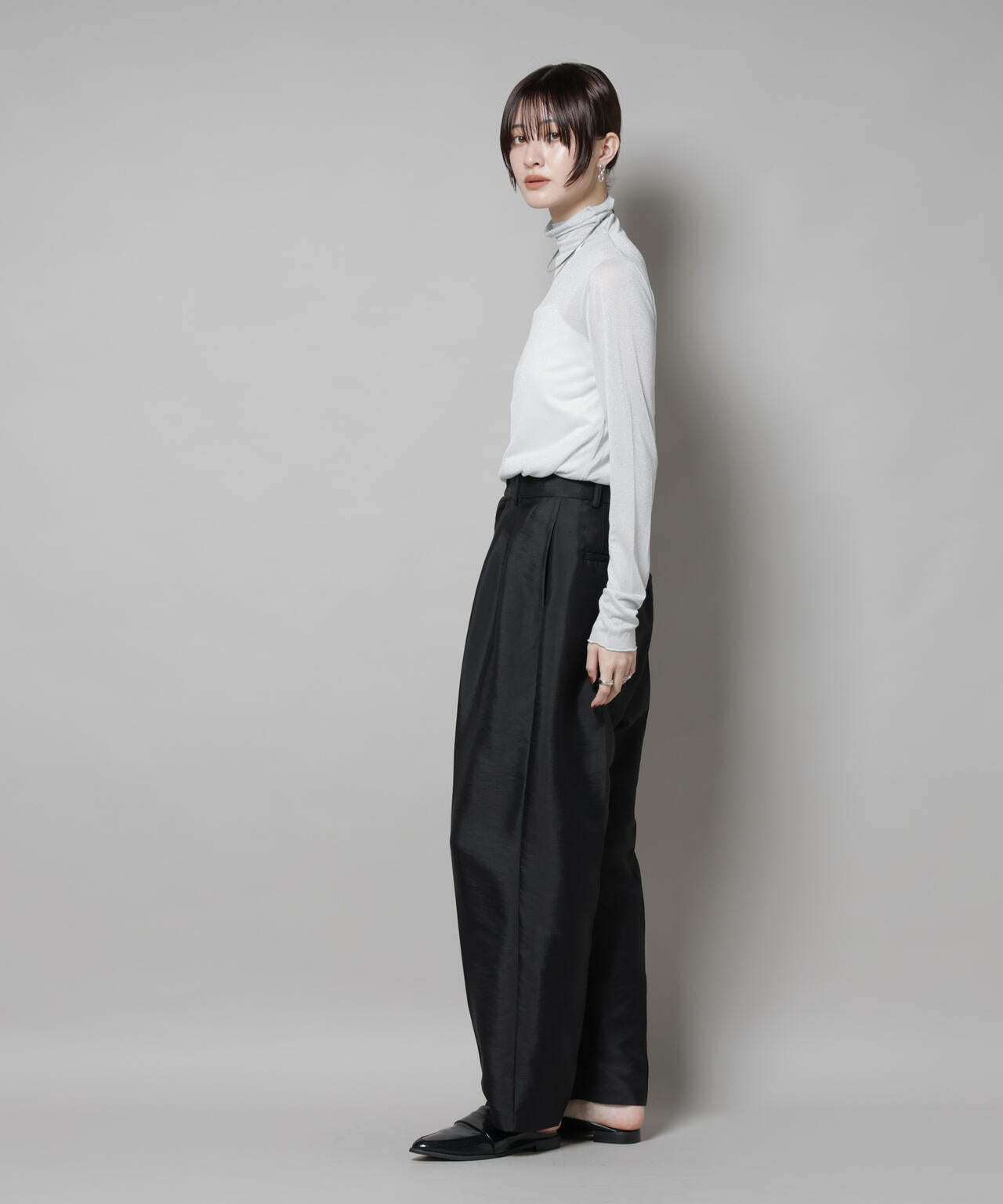 ツイルウェーブタックバレルパンツ 6695227309