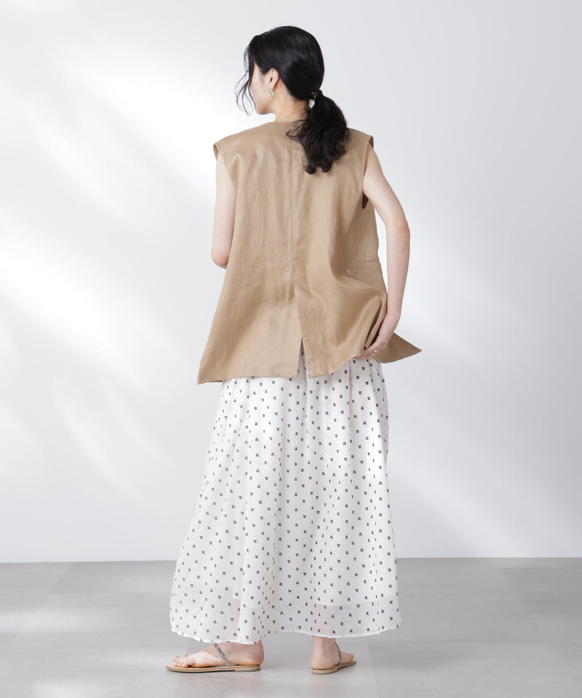 made in india コットンフロッキーフラワースカート 6695230300