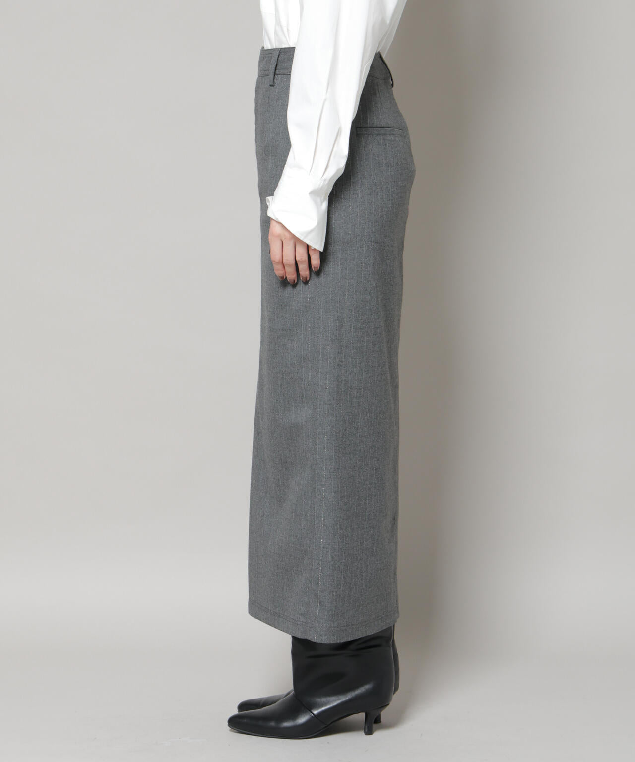 ラメストライプスーチングIラインスカート 6695230313