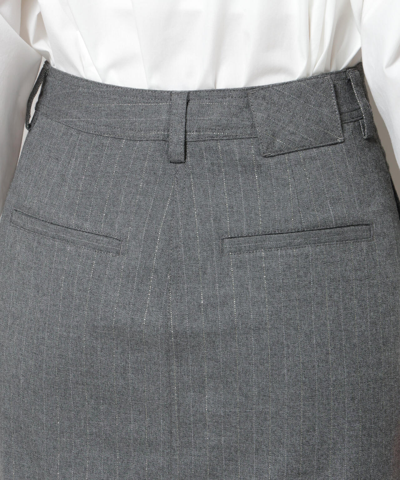 ラメストライプスーチングIラインスカート 6695230313