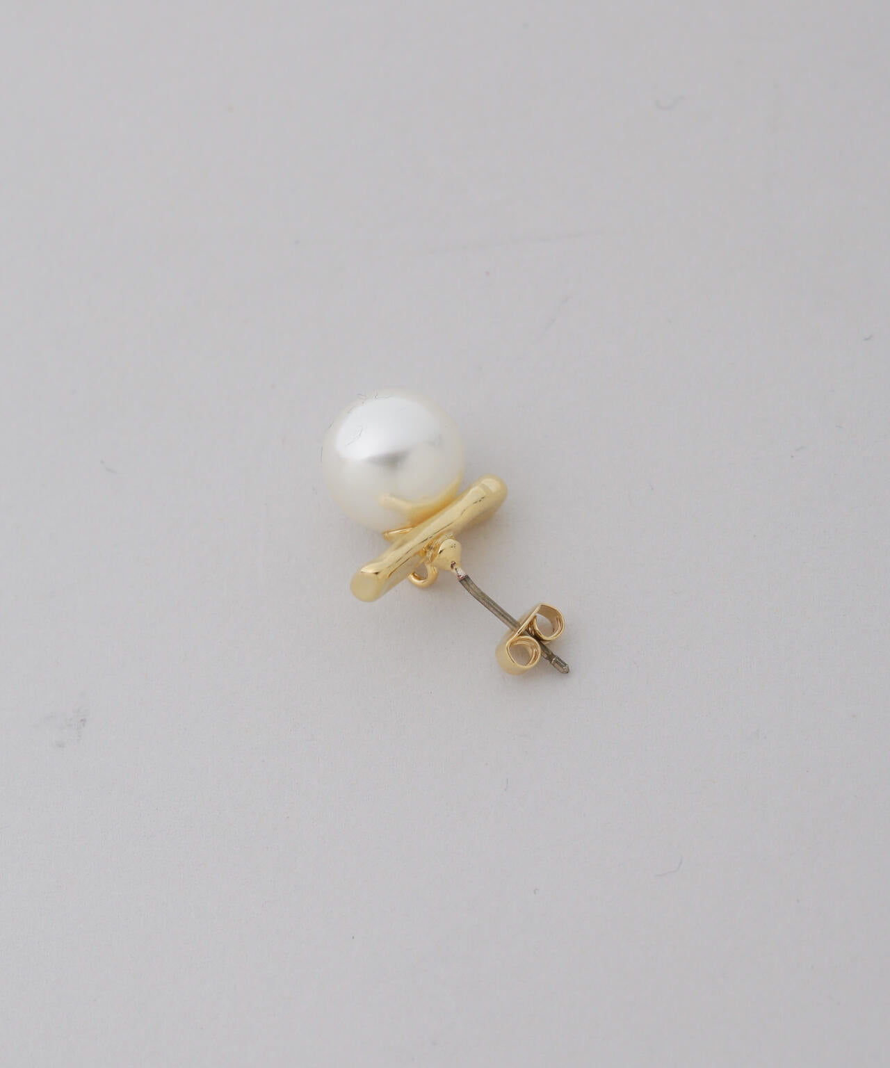 バー&イミテーションパールピアス 6695245300