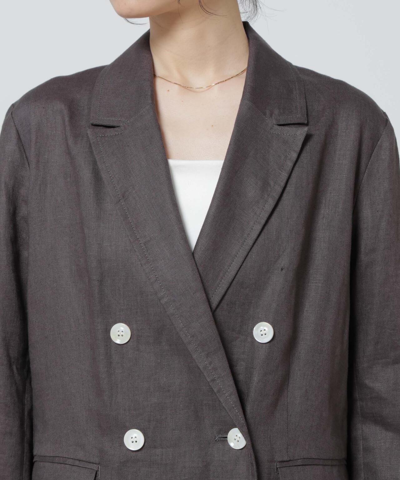 European Flax ダブル6Bジャケット(セットアップ可) 6696116307