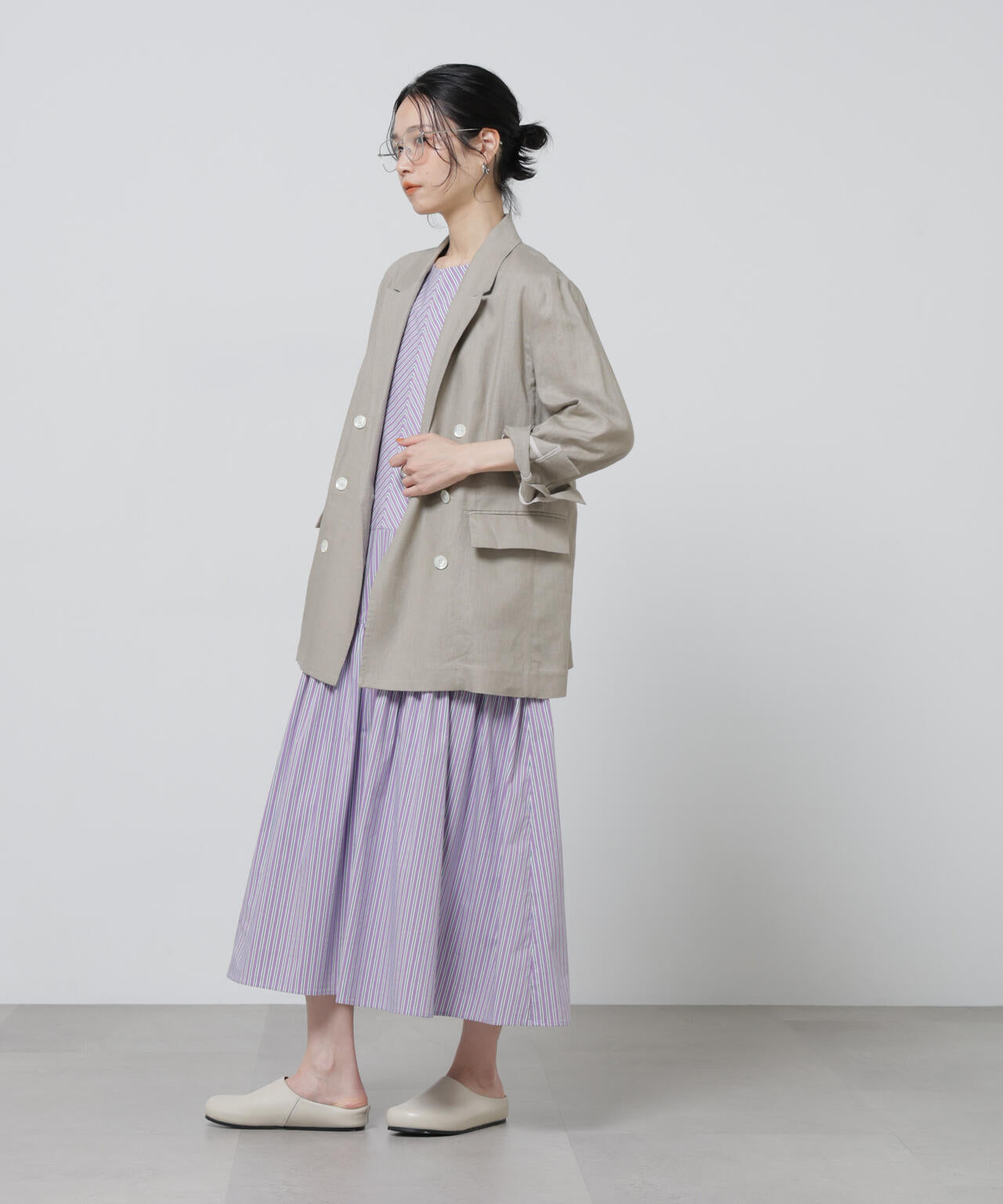 European Flax ダブル6Bジャケット(セットアップ可) 6696116307