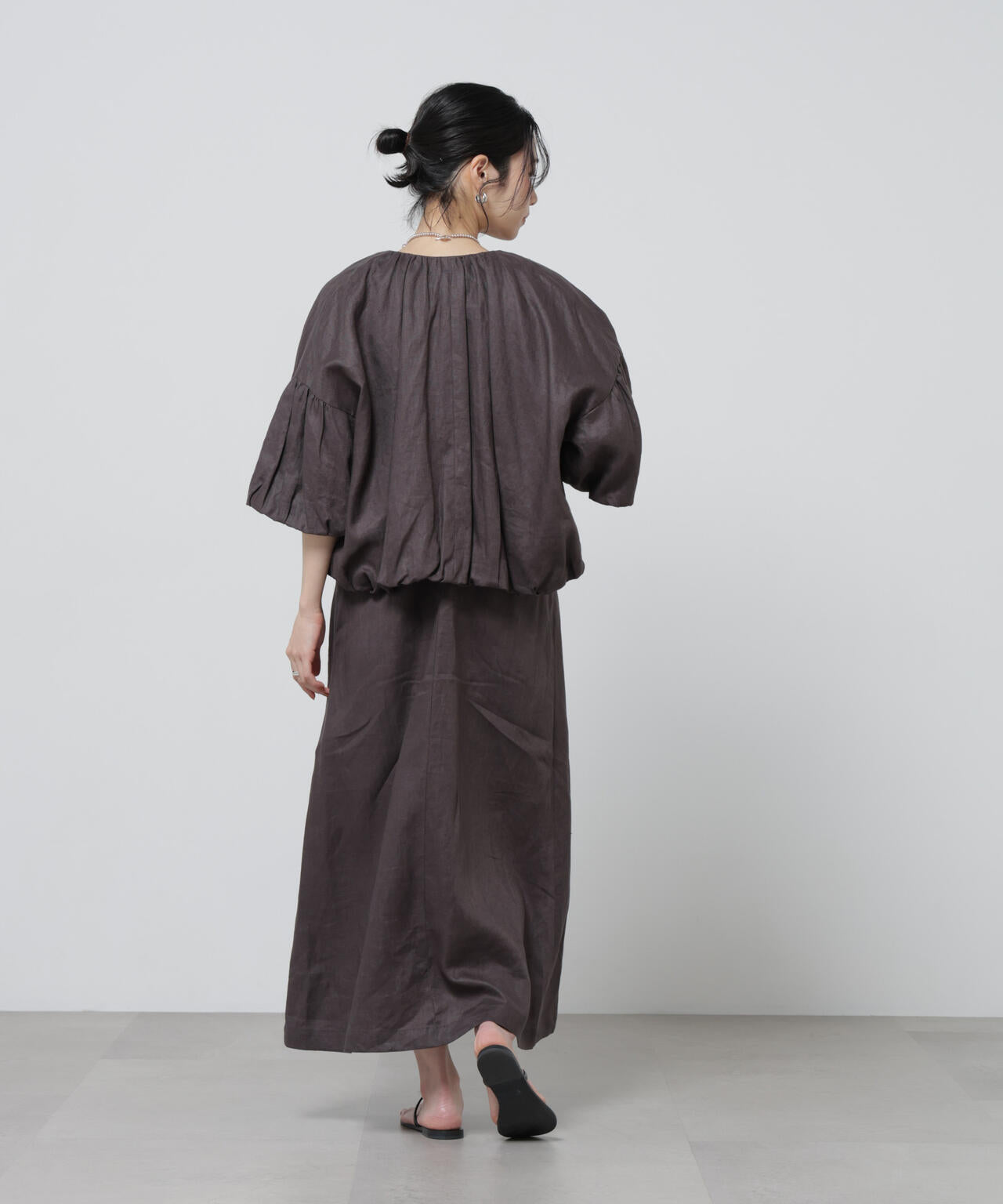 European Flax ギャザーバルーンブルゾン(セットアップ可) 6696116308