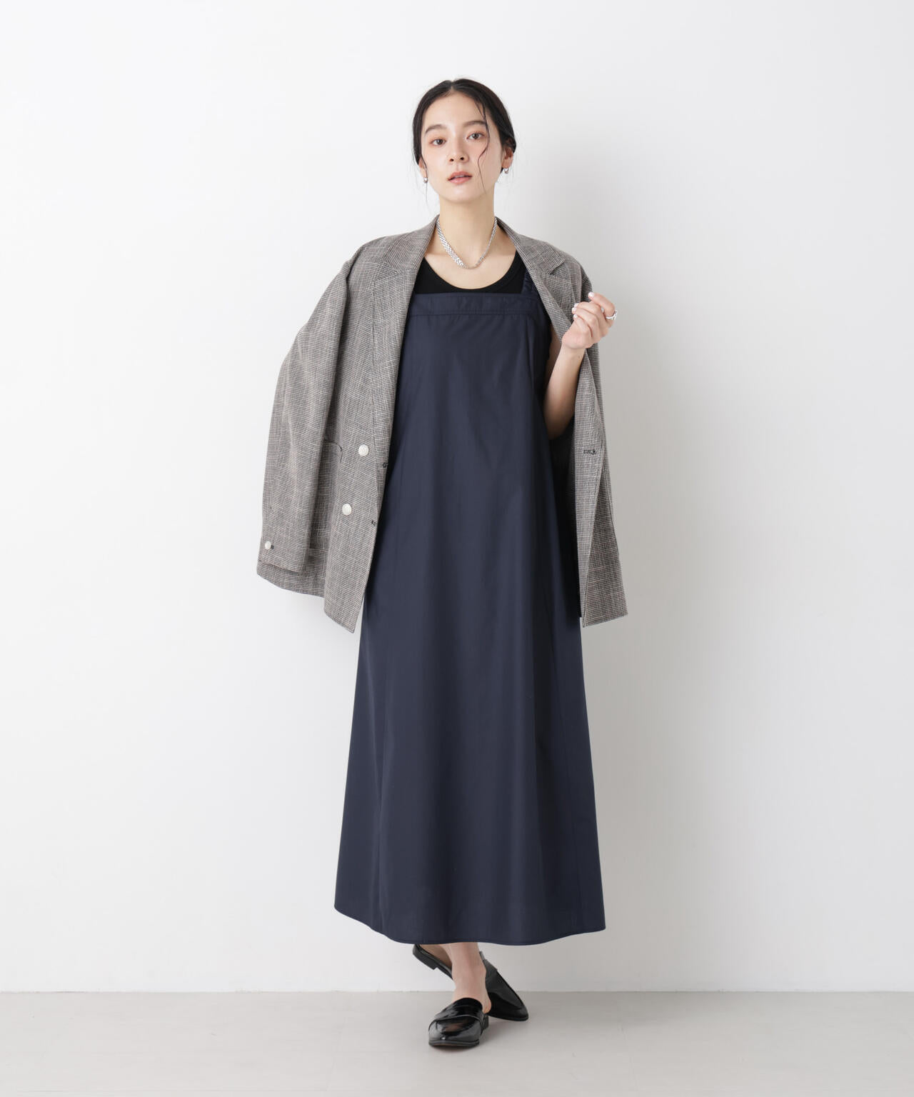 カラミ織りダブルジャケット(セットアップ可) 6696116313