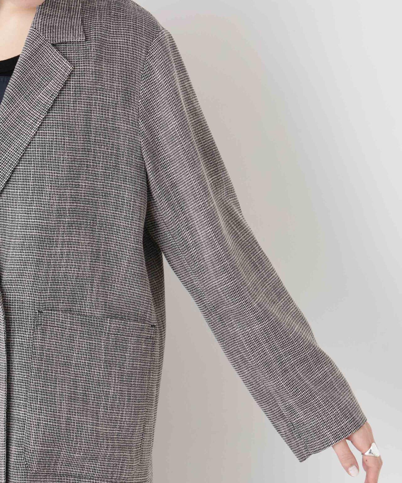 カラミ織りダブルジャケット(セットアップ可) 6696116313