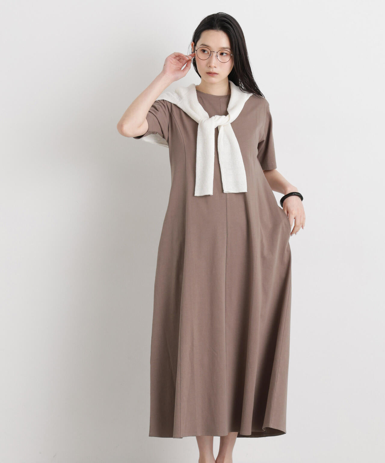 バッククロスフレアワンピース 6696119318