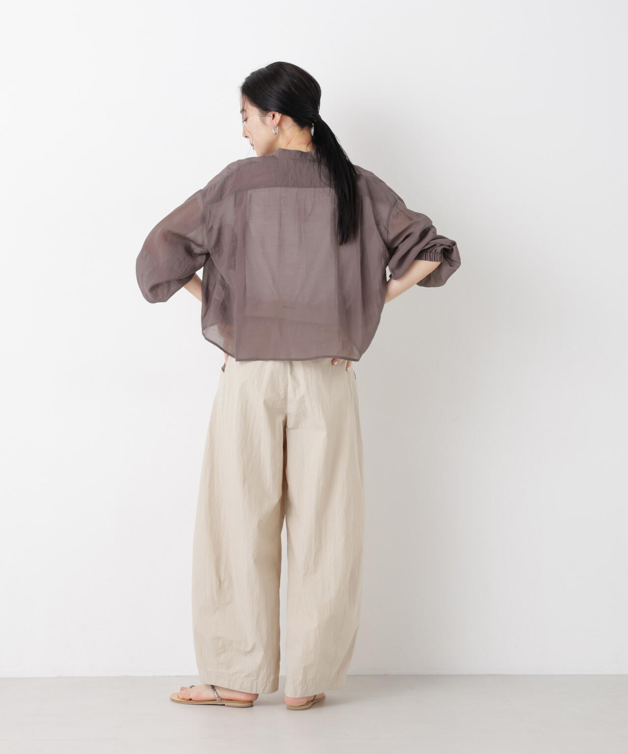 タックスリーブポケットシアーショートシャツ 6696120318