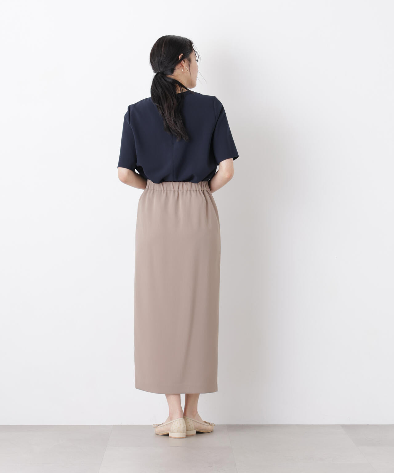 DressT/クルーネックハーフスリーブブラウス 6696121302