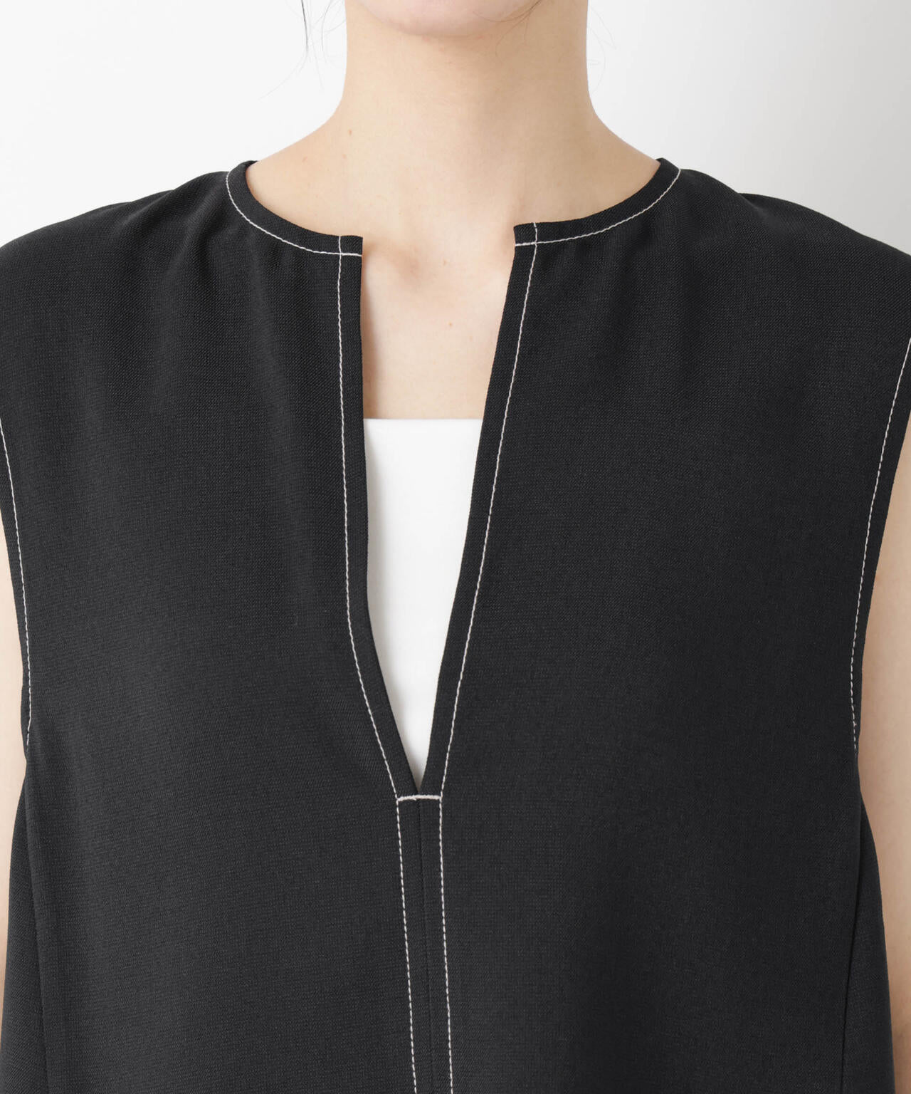 バーズアイキーネックベスト(セットアップ可) 6696121311