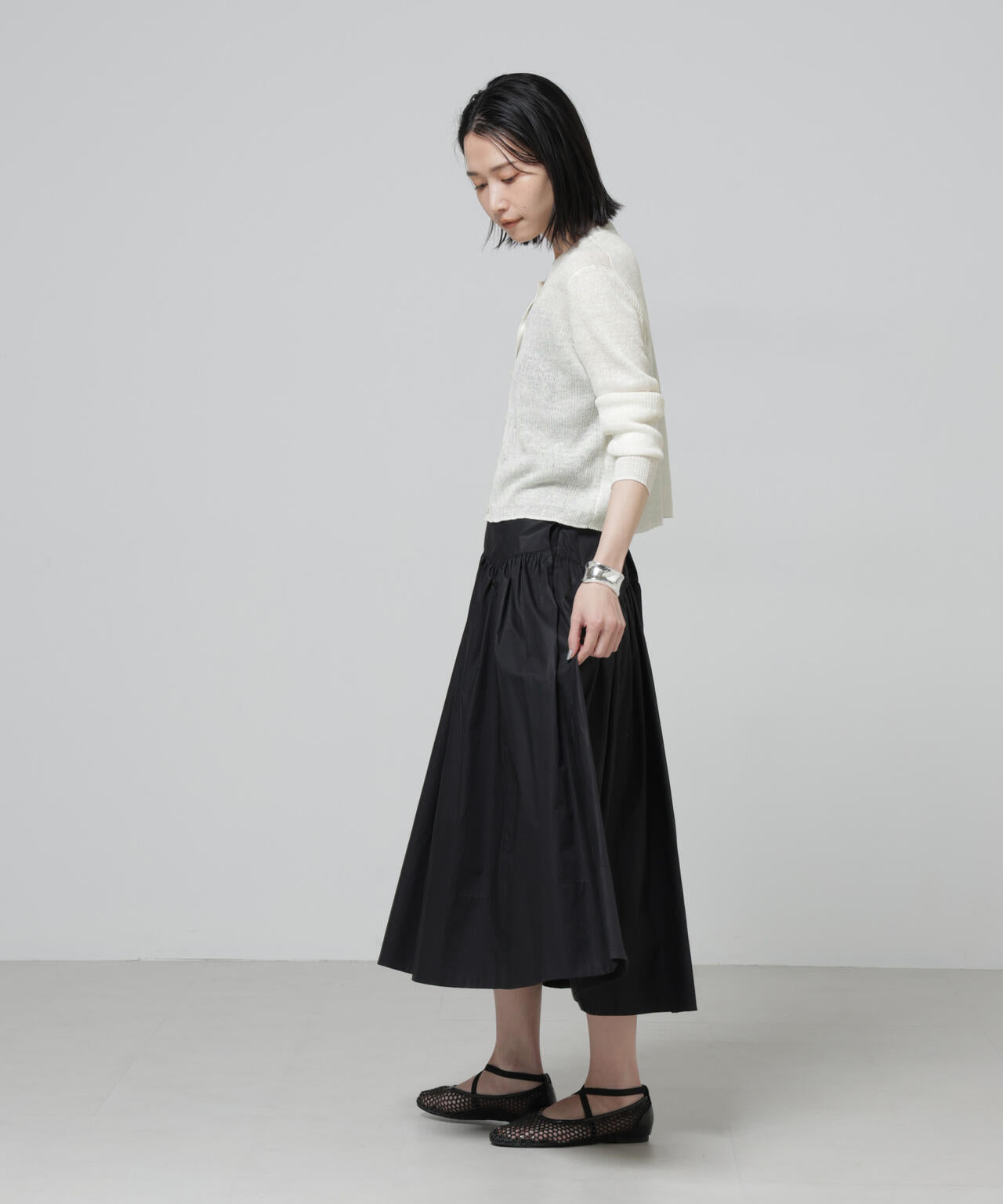 European Flax リブカーディガン 6696122320