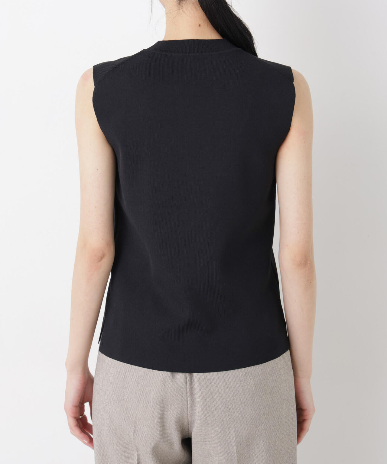 SUMMER VEIL KNIT 総針ノースリーブニット 6696122323