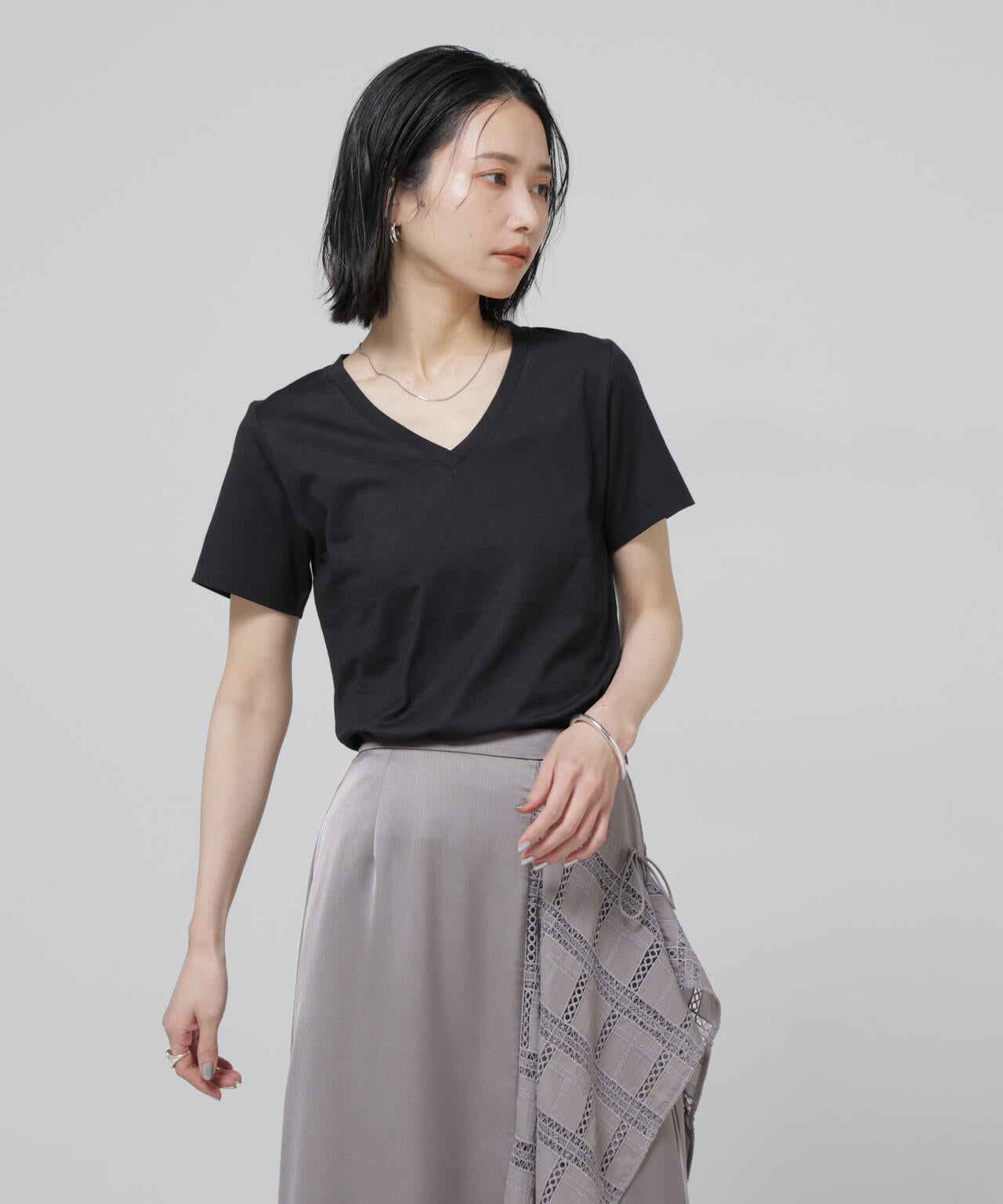 Anti Soaked(R) 汗染み防止VネックTシャツ 6696124301