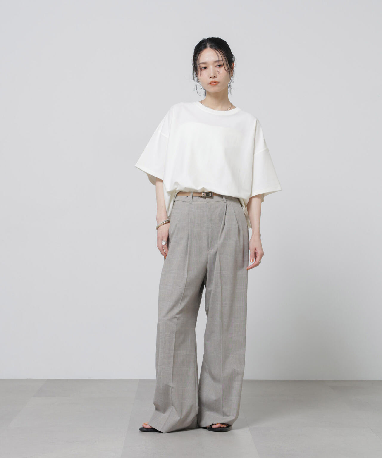 「Meaningful Continuity」coveross(R)ツイル調冷感プレーティング天竺Tシャツ 6696124314