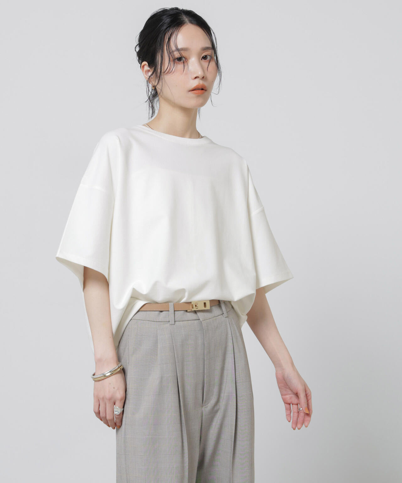 「Meaningful Continuity」coveross(R)ツイル調冷感プレーティング天竺Tシャツ 6696124314